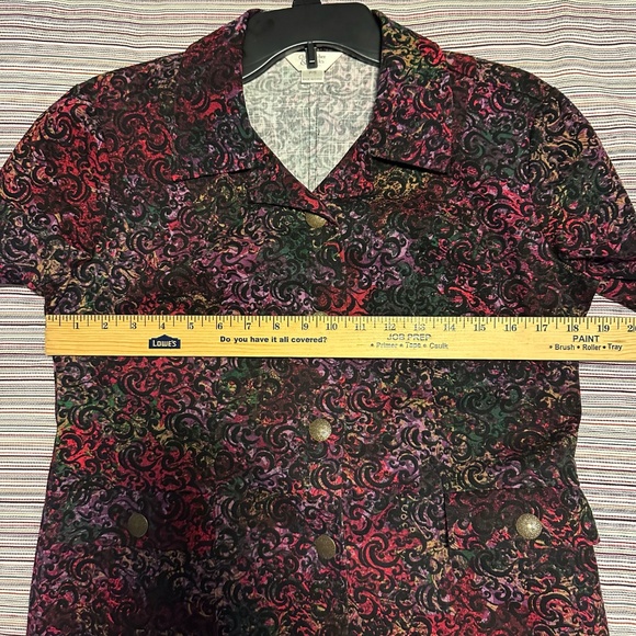 Christopher & Banks Stretch Denim Style Crop Jacket Sz. Small EUC Pit-Pit 18.5" - Picture 9 of 11